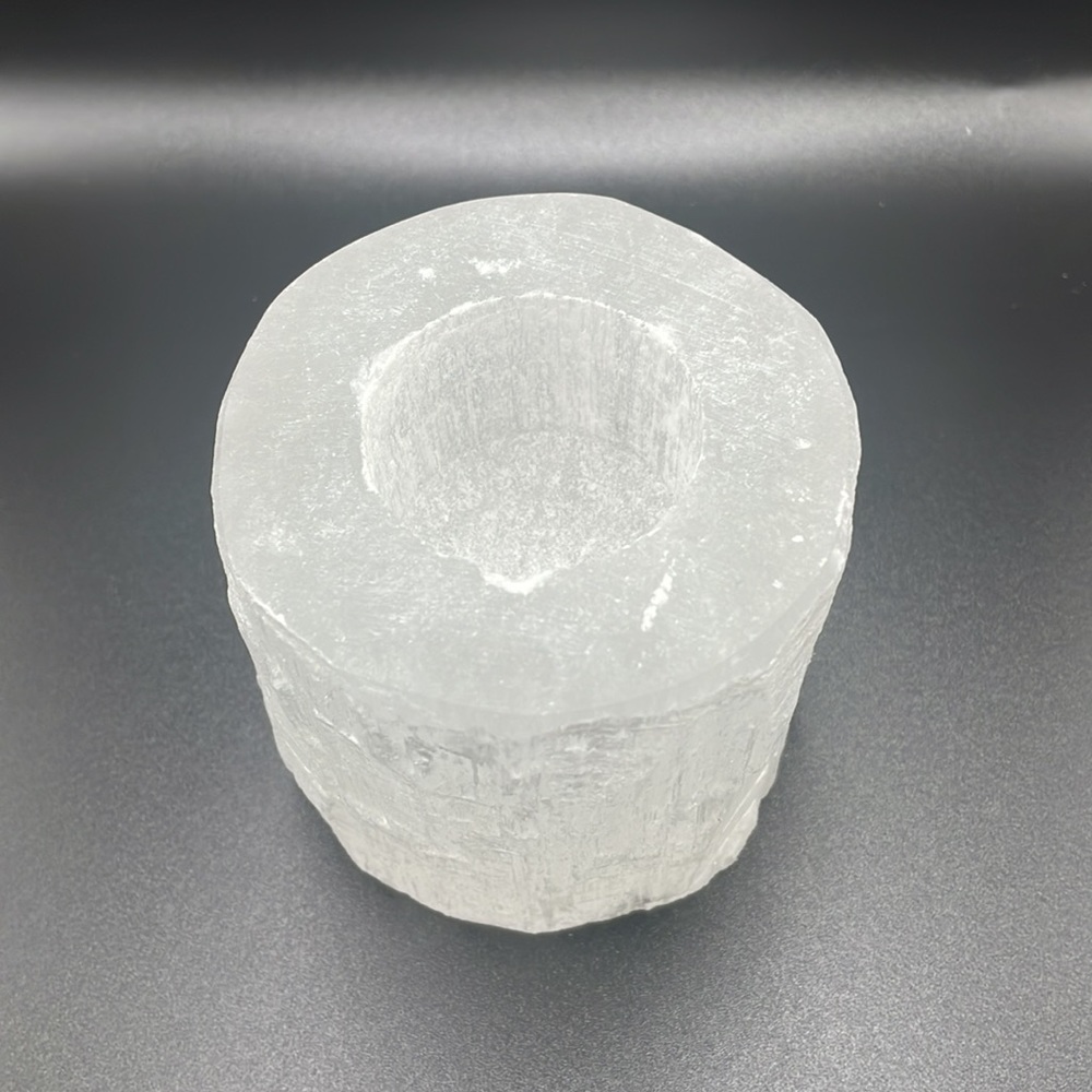 Selenite candle white Free delivery